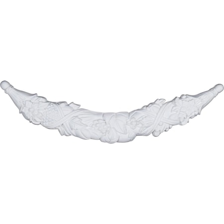 Ekena Millwork 26 1/4"W x 7 1/4"H x 1 1/8"P Palmetto Swag Small Onlay ONL07X26X01PA